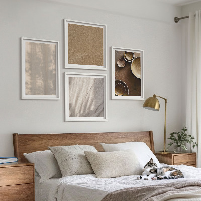 Set van posters met lijst Structuur, textuur, minimalisme
