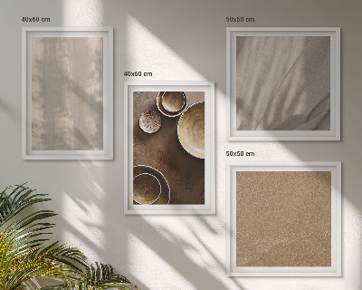 Set van posters met lijst Structuur, textuur, minimalisme