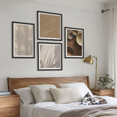 Set van posters met lijst Structuur, textuur, minimalisme