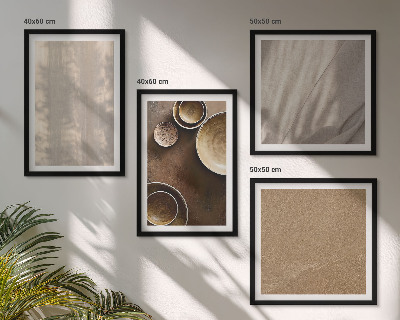 Set van posters met lijst Structuur, textuur, minimalisme