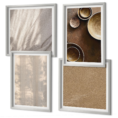 Set van posters met lijst Structuur, textuur, minimalisme