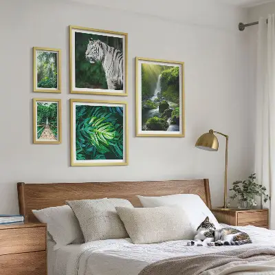 Wanddecoratie compositie Tropische natuurlandschappen