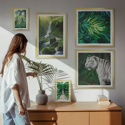 Wanddecoratie compositie Tropische natuurlandschappen