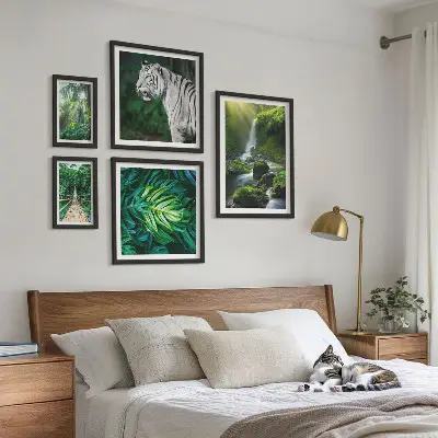 Wanddecoratie compositie Tropische natuurlandschappen