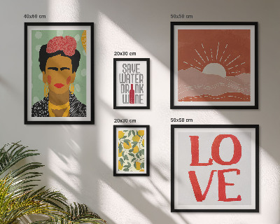Gallery wall Boho-stijl bloemen vrouw