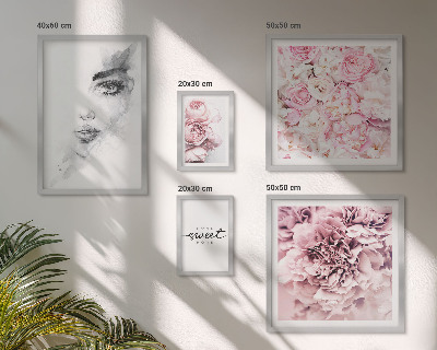 Gallery wall Bloemenportret over thuis