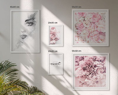 Gallery wall Bloemenportret over thuis