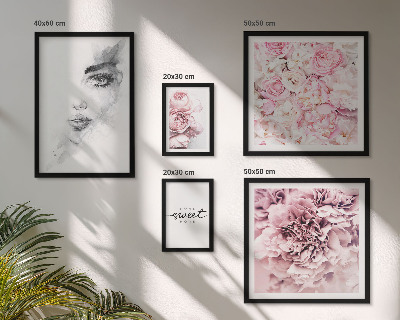 Gallery wall Bloemenportret over thuis