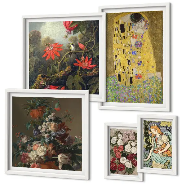 Bloemkunstcompositie wanddecoratie