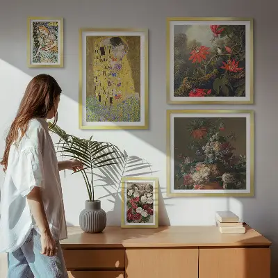 Bloemkunstcompositie wanddecoratie