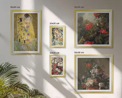 Bloemkunstcompositie wanddecoratie