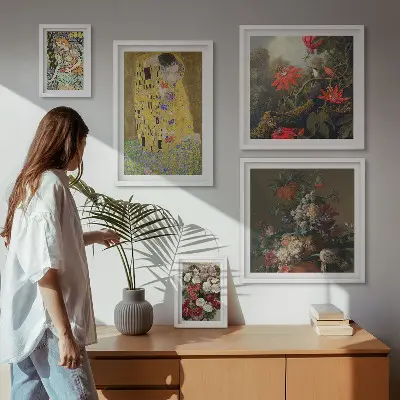 Bloemkunstcompositie wanddecoratie