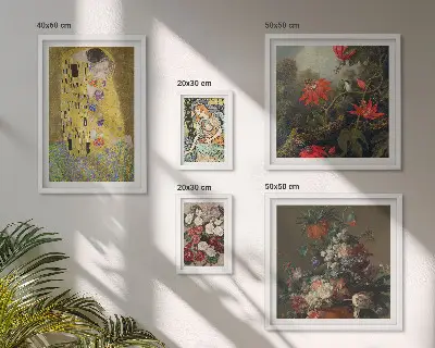 Bloemkunstcompositie wanddecoratie