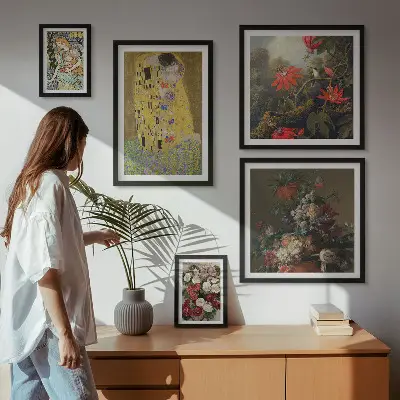 Bloemkunstcompositie wanddecoratie