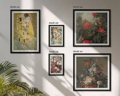 Bloemkunstcompositie wanddecoratie