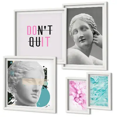 Gallery wall Stijlvolle klassieke moderne decoraties