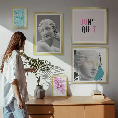 Gallery wall Stijlvolle klassieke moderne decoraties