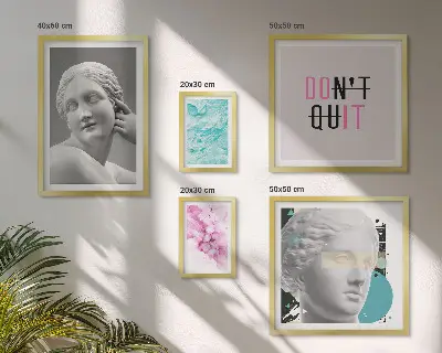 Gallery wall Stijlvolle klassieke moderne decoraties