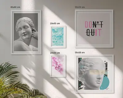Gallery wall Stijlvolle klassieke moderne decoraties