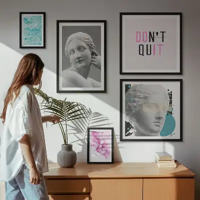 Gallery wall Stijlvolle klassieke moderne decoraties