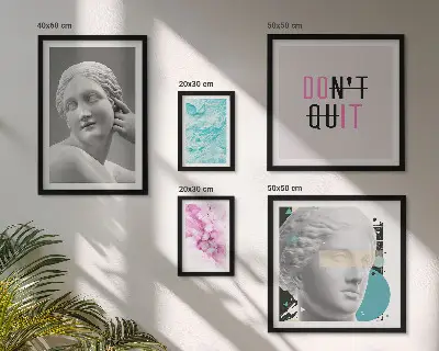 Gallery wall Stijlvolle klassieke moderne decoraties