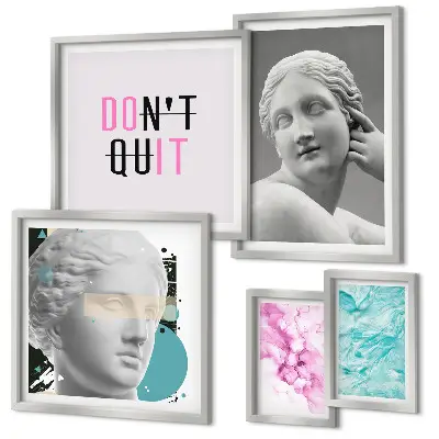 Gallery wall Stijlvolle klassieke moderne decoraties
