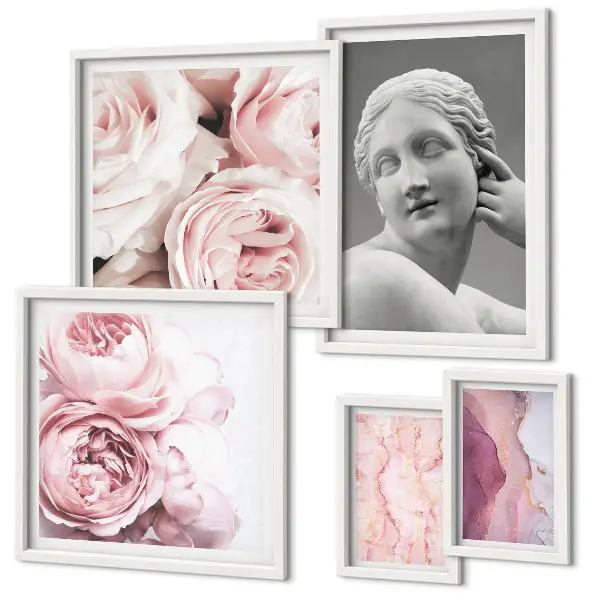Wanddecoratie compositie Klassieke bloemsculpturen