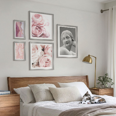 Wanddecoratie compositie Klassieke bloemsculpturen