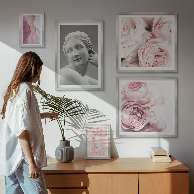 Wanddecoratie compositie Klassieke bloemsculpturen