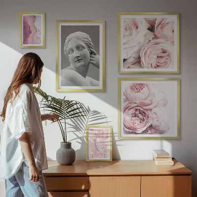 Wanddecoratie compositie Klassieke bloemsculpturen