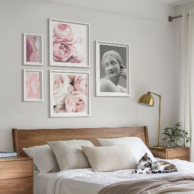 Wanddecoratie compositie Klassieke bloemsculpturen