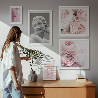Wanddecoratie compositie Klassieke bloemsculpturen