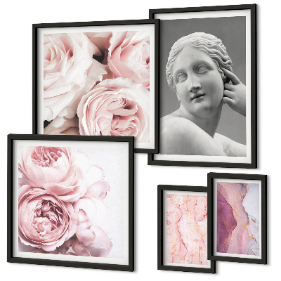 Wanddecoratie compositie Klassieke bloemsculpturen