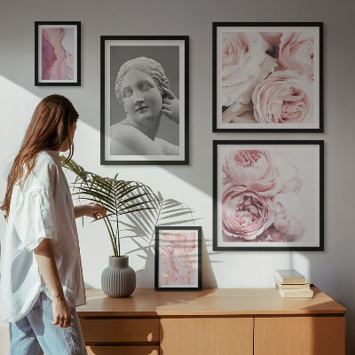 Wanddecoratie compositie Klassieke bloemsculpturen