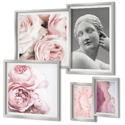 Wanddecoratie compositie Klassieke bloemsculpturen