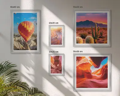 Woestijnballonnen galerijmuur