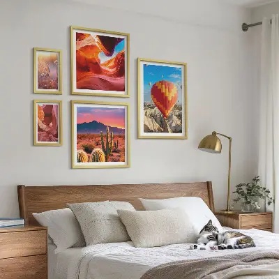 Woestijnballonnen galerijmuur