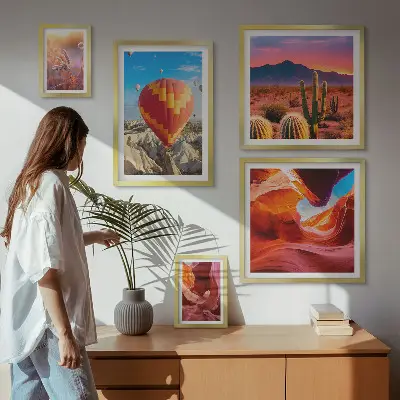 Woestijnballonnen galerijmuur