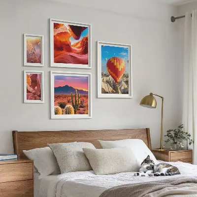 Woestijnballonnen galerijmuur