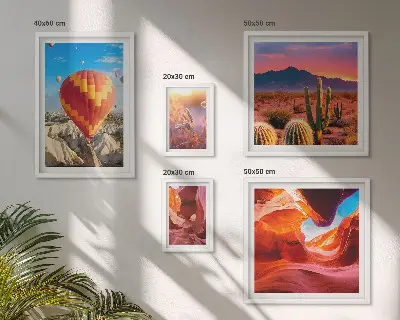 Woestijnballonnen galerijmuur
