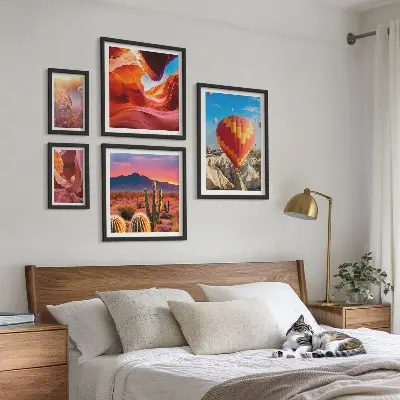 Woestijnballonnen galerijmuur