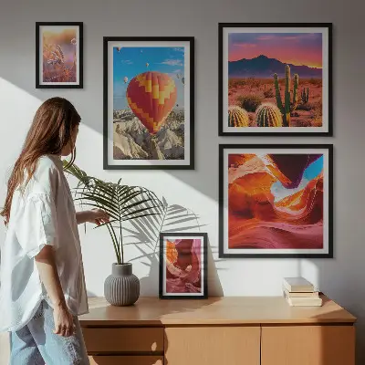 Woestijnballonnen galerijmuur