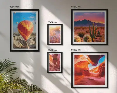 Woestijnballonnen galerijmuur
