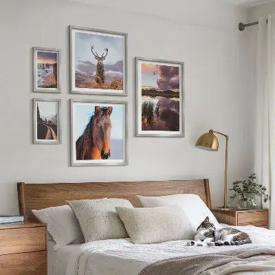 Wanddecoratie compositie De natuurlijke schoonheid van de landschappen