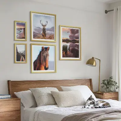 Wanddecoratie compositie De natuurlijke schoonheid van de landschappen