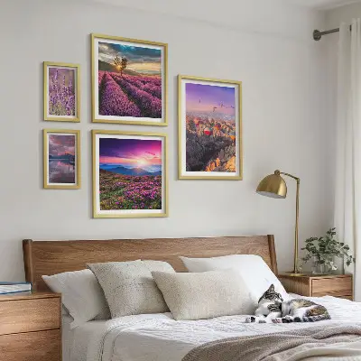 Gallery wall Lavendelballonlandschap