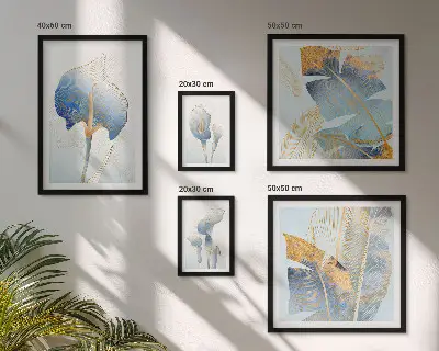 Gallery wall stijlvolle bloemen met delicate natuurdetails