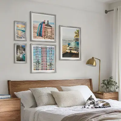 Wanddecoratie compositie Stijlvolle strandlandschappen