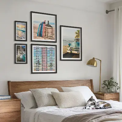 Wanddecoratie compositie Stijlvolle strandlandschappen