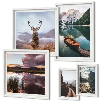 Gallery wall Landschappen, bergen, meren, natuur